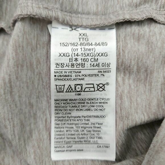 GapFit Brushed Jersey Active Jogger Girls XXL Gray Soft Fabric Athletic Comfort - Picture 8 of 11